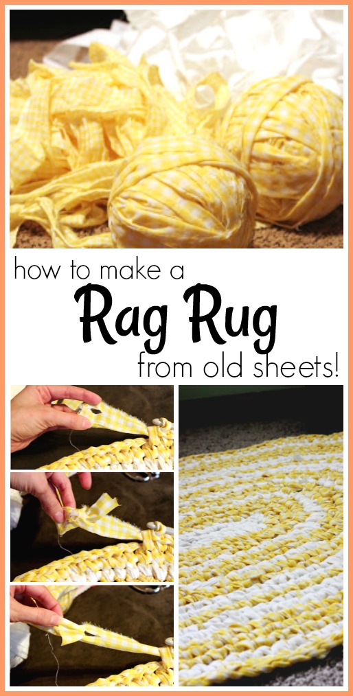 How to make a rag rug from old sheets