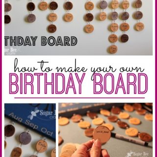 How to make your own birthday board