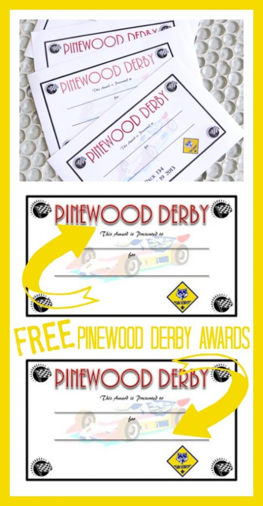 Free Printable Pinewood Derby Certificates Free Printable Calendar