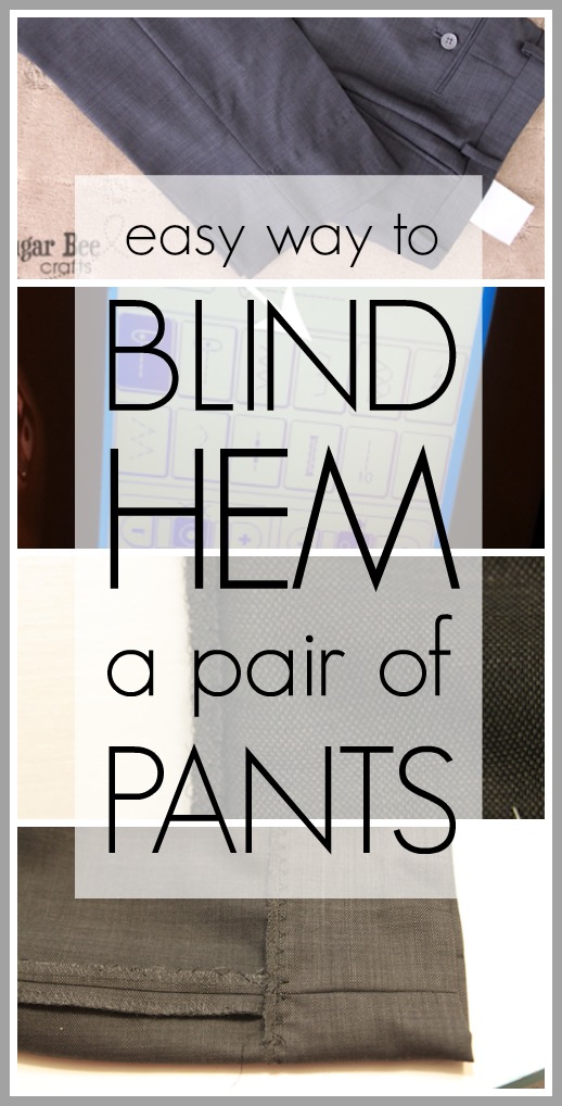 How to blind hem pants