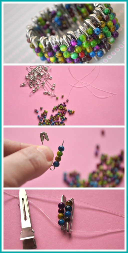 How to make a safety pin bracelet