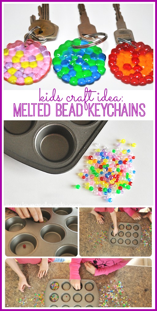 Beaded Keychain Crafts for Kids