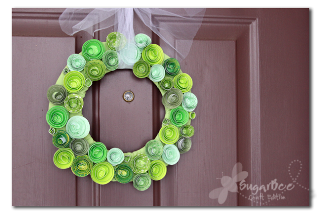 Tied Heart Wreath - Sugar Bee Crafts