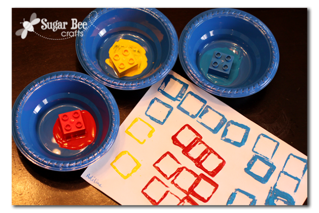 Preschool Idea primary color stamping Sugar Bee Crafts