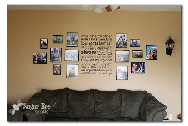 Snapshot Photo Wall - Sugar Bee Crafts