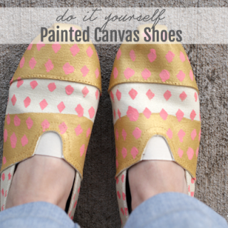 Diy painted canvas shoes