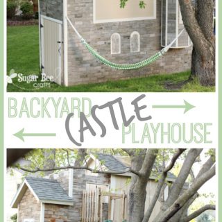 Backyard castle playhouse