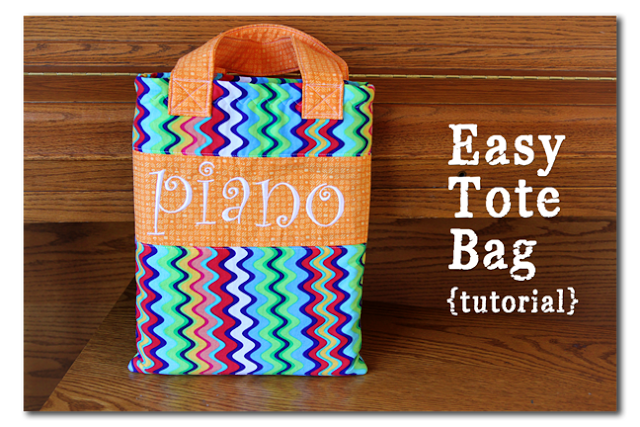 Easy tote bag tutorial