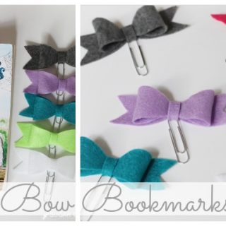 Felt bow bookmarks
