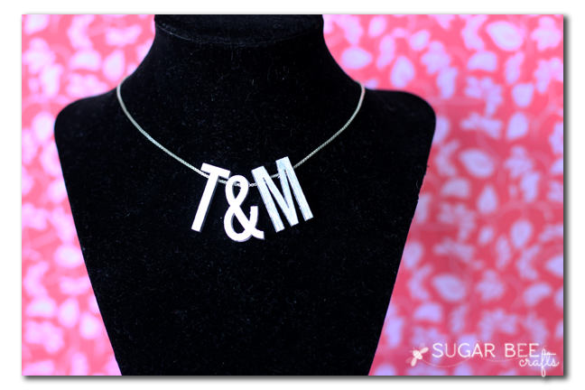 DIY Initial Charm Necklace for Cheap - Sugar Bee Crafts