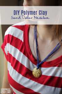 DIY Polymer Clay Sand Dollar Necklace - Sugar Bee Crafts