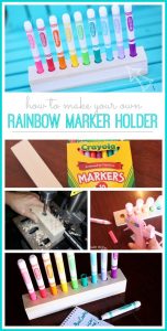 Rainbow Marker Holder - Sugar Bee Crafts