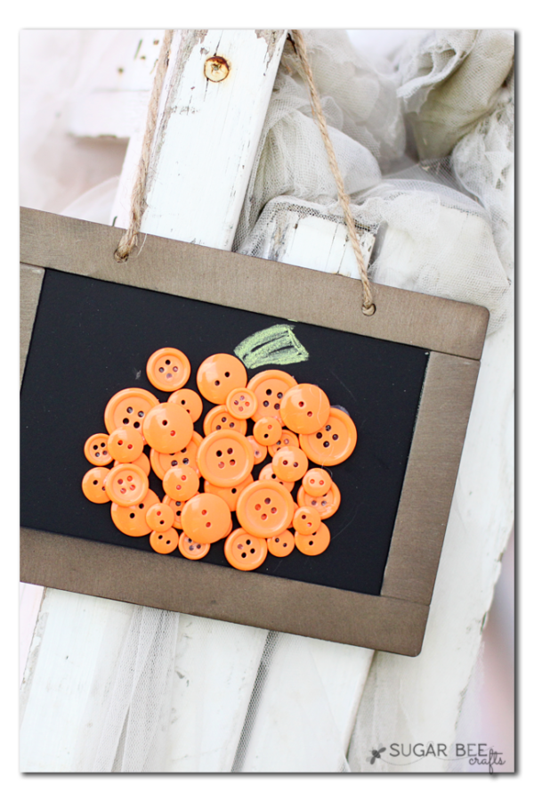 Button Pumpkin Craft Sugar Bee Crafts