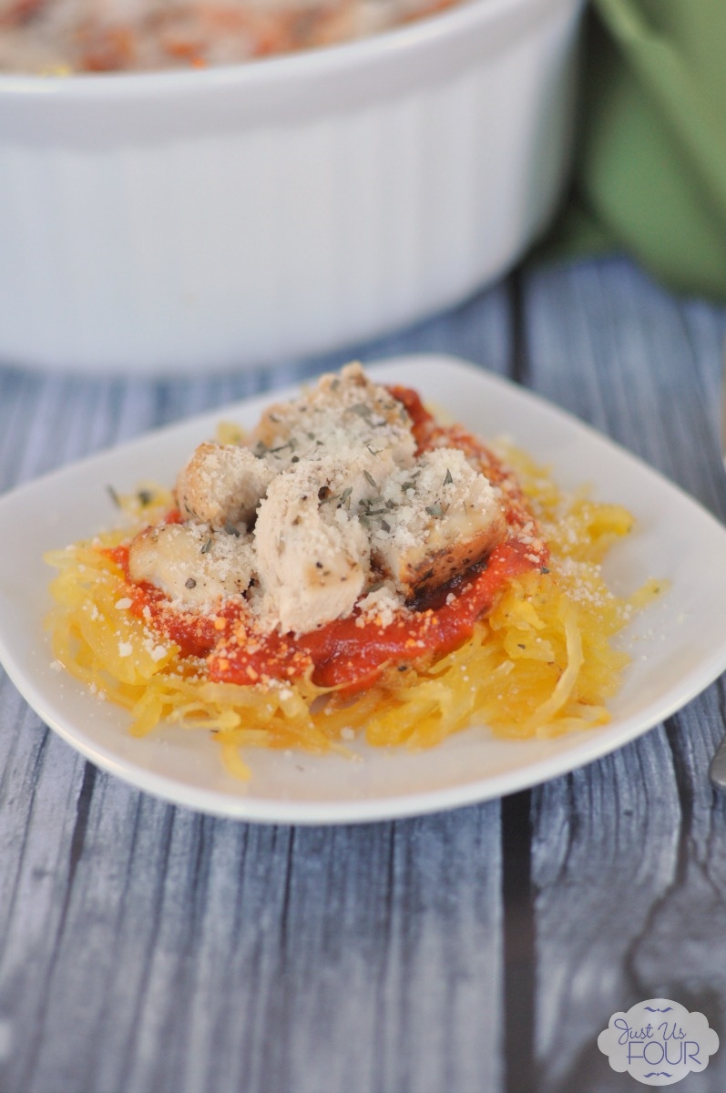 {Food Contributor} Chicken Parmesan Spaghetti Squash - Sugar Bee Crafts