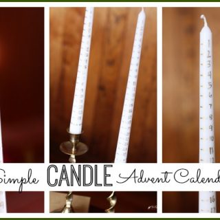 Simple candle advent calendar
