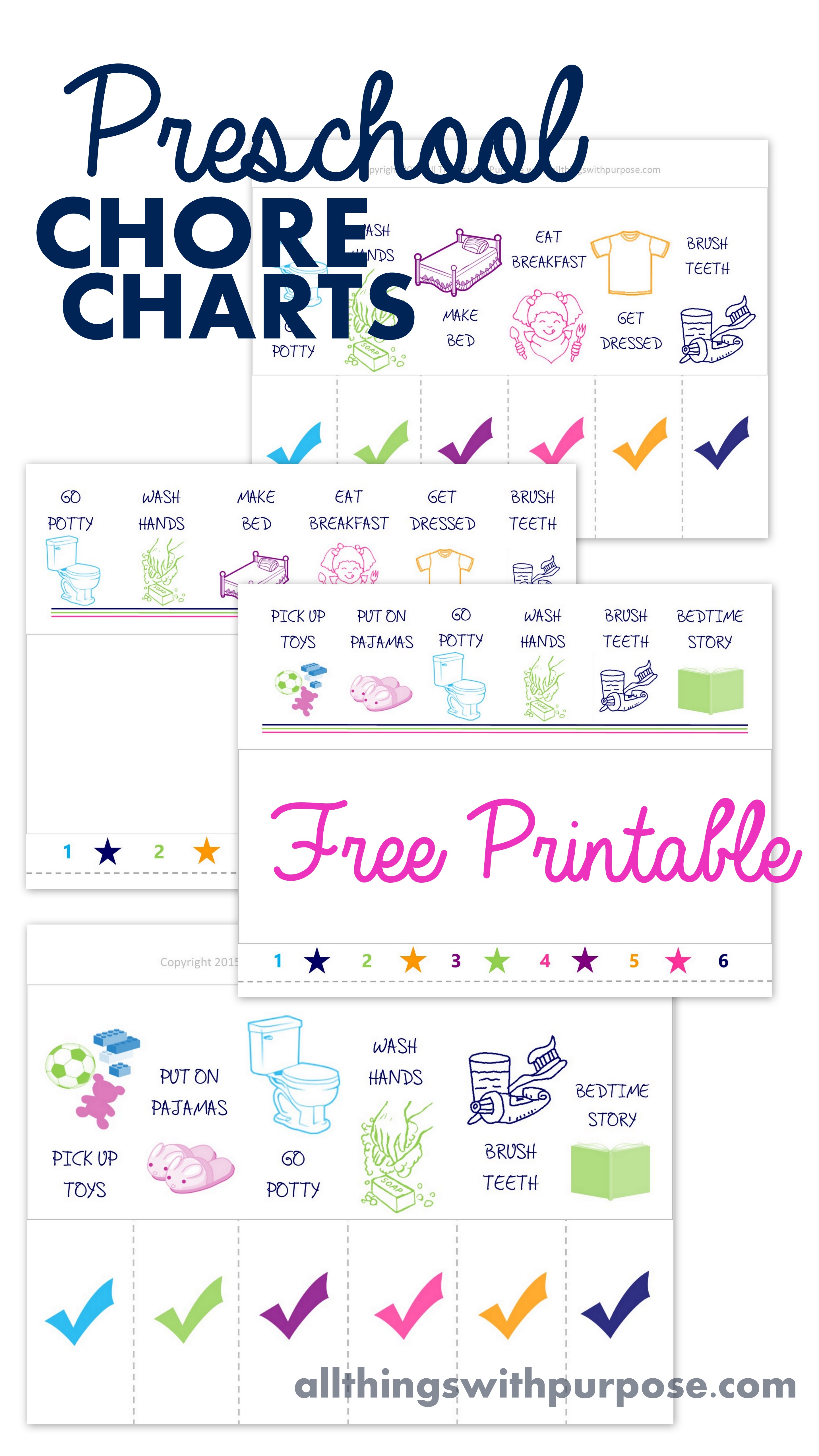 Free Printable Chore Chart For Preschoolers