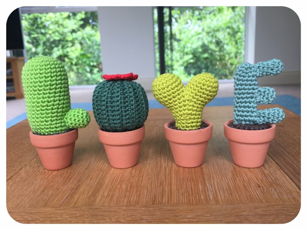 Crochet cactus love