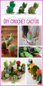 15 DIY Cactus Crochet Patterns & Tutorials