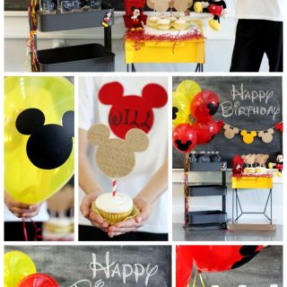 Mickey mouse party crafting
