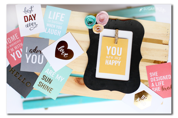 Inspirational Interchangeable Frame - Sugar Bee Crafts