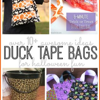 Duck tape bags for halloween duct tape