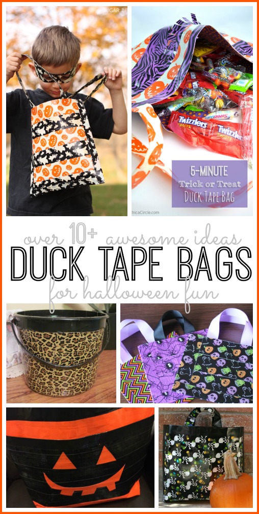 Finding BonggaMom: How to make a Halloween Treat Bag from Duct Tape