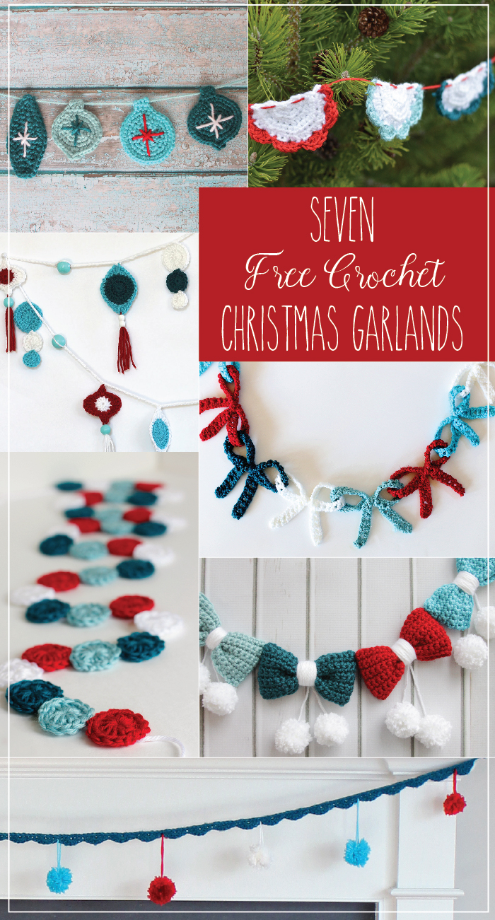 Crochet Bow Garland (with giveaway!) Sugar Bee Crafts