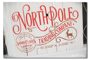 DIY North Pole Sign - Sugar Bee Crafts