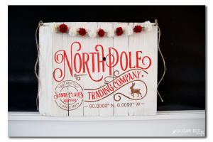 DIY North Pole Sign - Sugar Bee Crafts