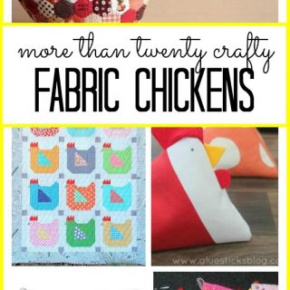 Fabric chickens