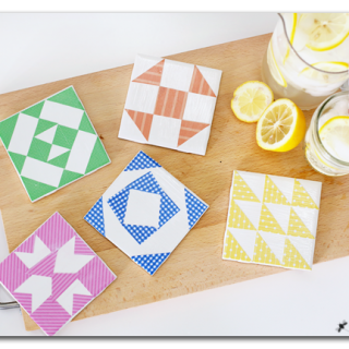 Make your own quilt coasters