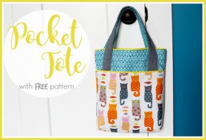 How to Make a Tote Bag With Pockets | Library Bag Tutorial & Free Pattern