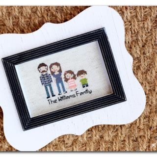 Personalized customized stitched family