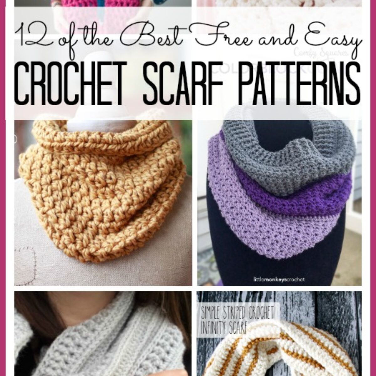 The Best Easy And Free Scarf Patterns Sugar Bee Crafts