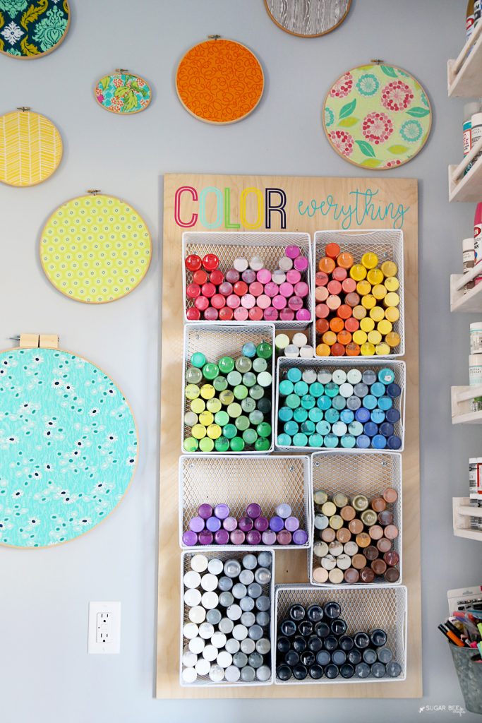 DIY Craft Paint Organizer - Sugar Bee Crafts