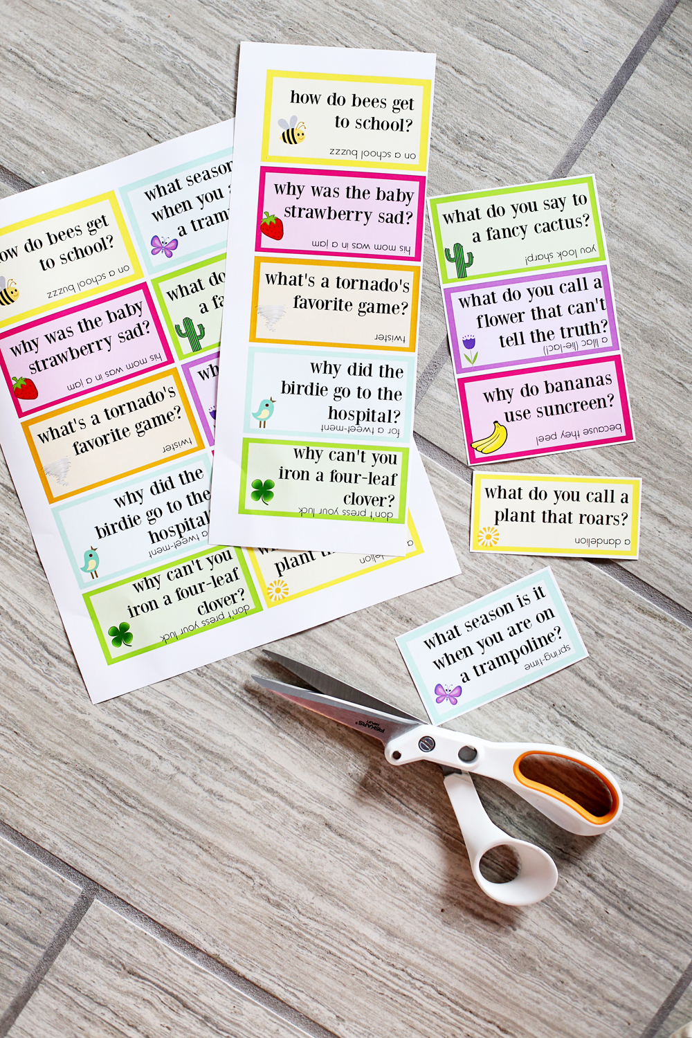 Lunch Box Jokes for Spring, FREE PRINTABLE - Sugar Bee Crafts