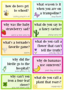 Lunch Box Jokes for Spring, FREE PRINTABLE - Sugar Bee Crafts