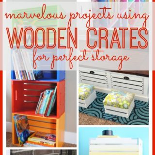 Wooden crate storage