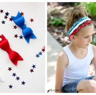 Red white blue crafts treats