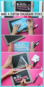 How to make a Chalkboard Stencil - Sugar Bee Crafts