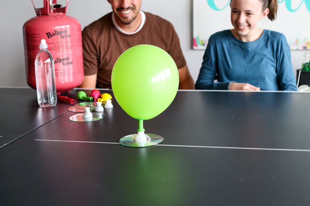 Balloon Hovercraft STEM project idea - Sugar Bee Crafts