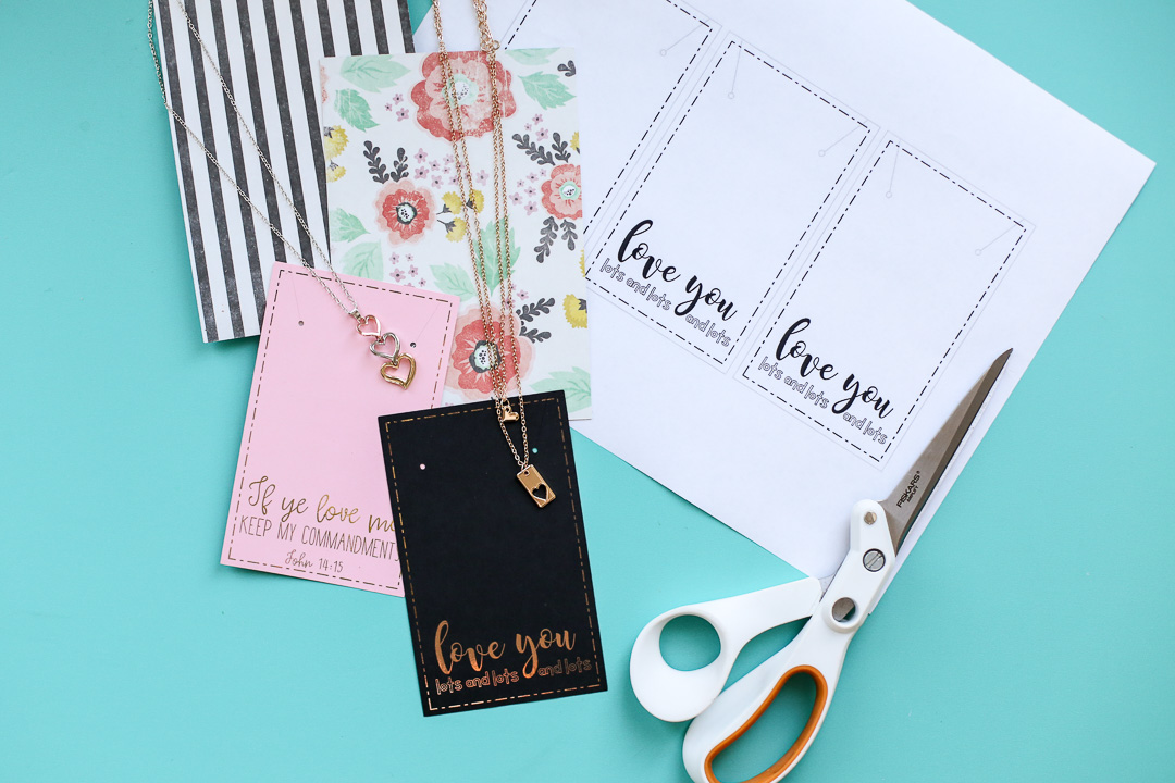Necklace Card Printable and Cut File - Sugar Bee Crafts