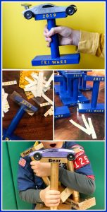 Pinewood Derby Trophy Stand Idea - Sugar Bee Crafts