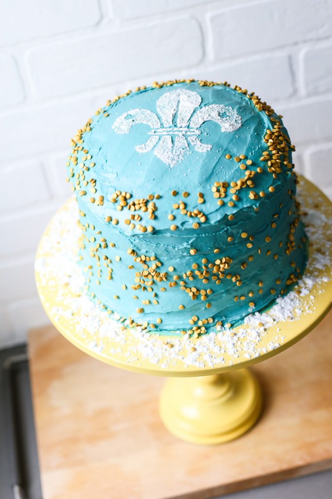 Blue and gold cake cub scouts 3