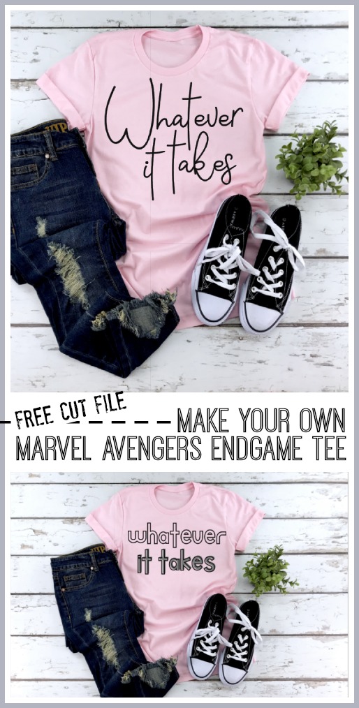 Marvel avengers endgame tshirt svg cut file