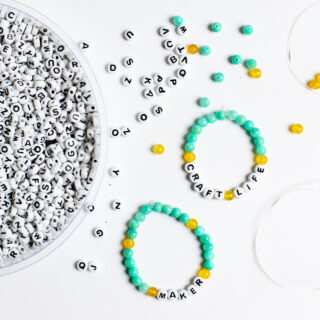 Word bead bracelets craft idea 3