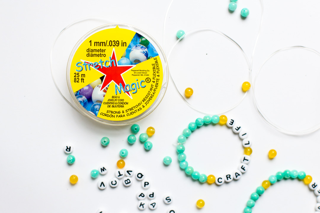 How to make Word Bead Bracelets Sugar Bee Crafts