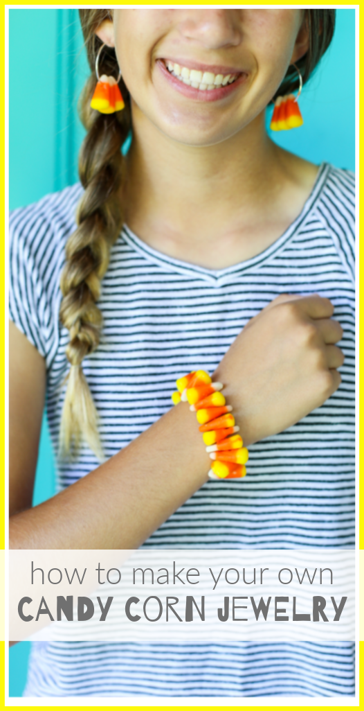 Fun and Easy Candy Corn Bracelet and Earrings Jewelry Craft Idea ...