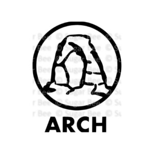 Arches National Park Cut File Logo