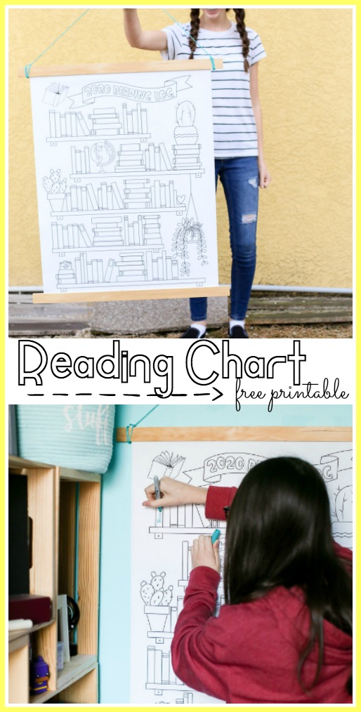 Reading chart book tracker log free printable